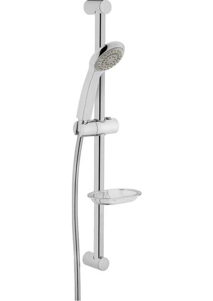 Solo C Sürgülü El Duşu Takımı A45676, Krom,, Kireç Kırıcı, Pvc Spiral