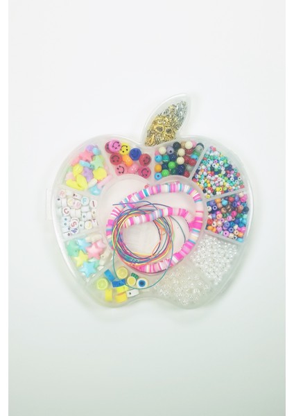 Hobi Takı Tasarım Seti Boncuk Harf Gülen Surat Temalı Klipsli Full Set modelleri