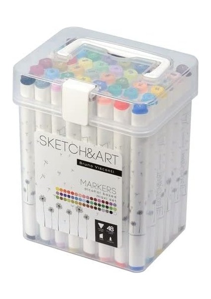& Art Çift Taraflı Marker 48 Renk fiyatları