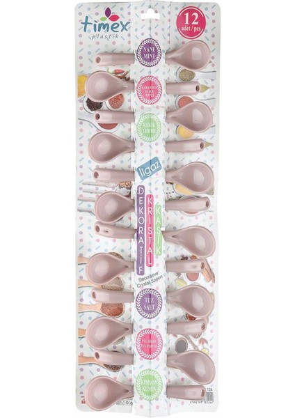 Dekoratif Kristal Kaşık Seti 12'li ROYALEKS-TİM124