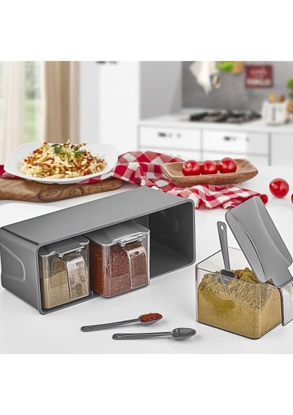 3 Lü Baharatlık Set Duvar Askılı ROYALEKS-L677