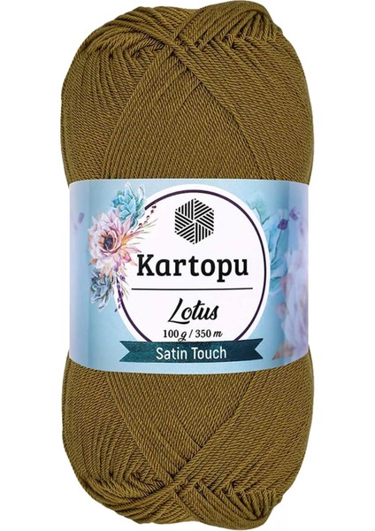1 Adet Lotus Bikini Büstiyer Bluz Örgü Ipi K484 Yağ Yeşili