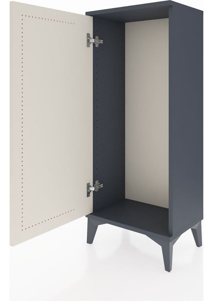 Arges Komodin Tek Kapaklı 44X30X106 Antrasit-Aytaşı fırsatları