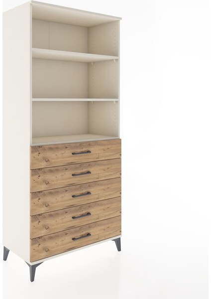 Hyperion Dolap 3 Raflı 5 Çekmeceli 88X44X195 Aytaşı-Çam fiyatları