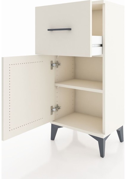 Arges Komodin Tek Raflı Tek Çekmeceli Tek Kapaklı 44X30X96 Aytaşı-Aytaşı fırsatları