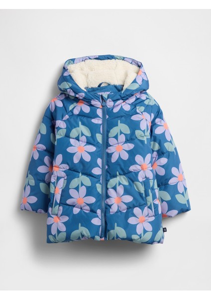 Kız Bebek Mavi Coldcontrol Max Şişme Puffer Mont