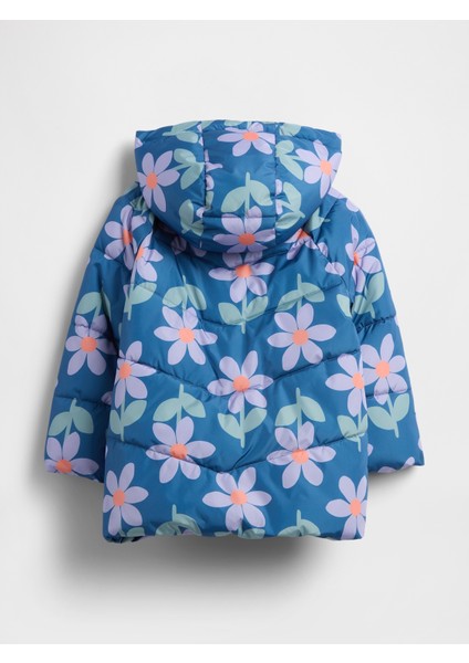 Kız Bebek Mavi Coldcontrol Max Şişme Puffer Mont modelleri