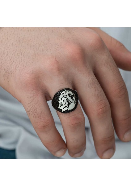 Gümüş Aslan Kafası Figürlü Erkek Yüzük indirimleri
