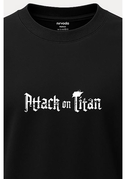 Oversize Attack On Titan Baskılı Tişört - Büyük Baskı - Geniş Kesim fırsatları