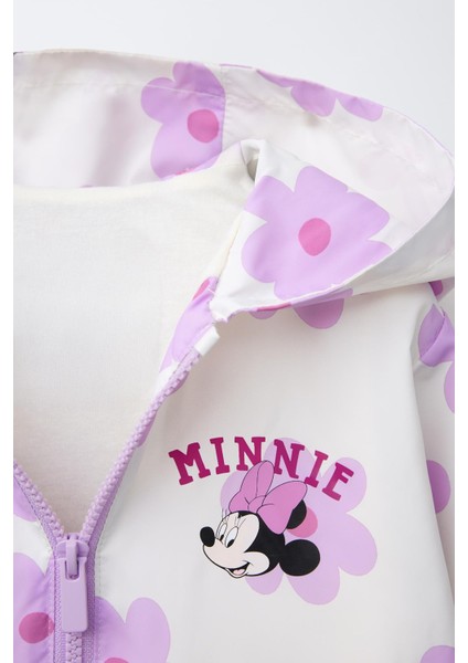 Kız Çocuk Minnie Model Su Geçirmez Kapüşonlu Yağmurluk modelleri