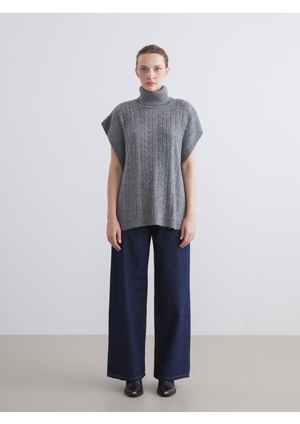 Yeni Sezon Balıkçı Yaka Ajurlu Kadın Triko Süveter fiyatları