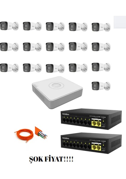 Hilook 16'lı Ip Set Gece Renkli Görüşlü