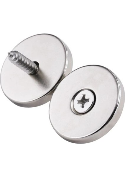 1 Adet 25X10/5X5,5 mm Neodyum Mıknatıs Havşa Delikli Magnet Vida Atılabilir N35 Nikel Paslanmaz indirimleri