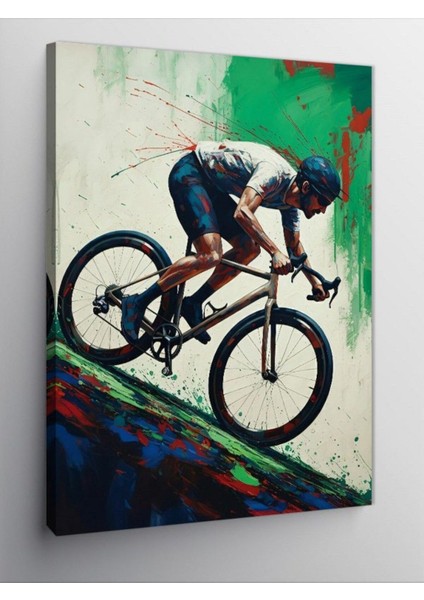 Kanvas Tablo Dağ Bisikletçisi 100 x 140 CNVSDKEY-125965-100-140
