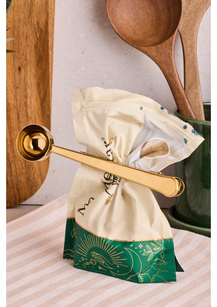 Rodos Gold Paslanmaz Çelik Klipsli Kahve Ölçü Kaşığı 17,5 cm 15 ml fırsatları