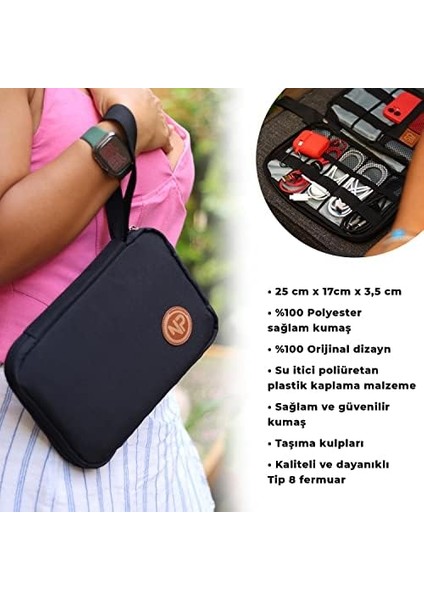 Array Kablo, Organizer Çantası - Siyah modelleri