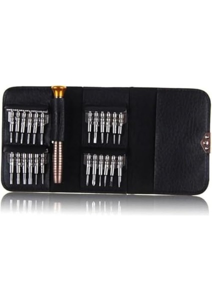 25 Parça Tornavida Tamir Seti, Deri Cüzdan Kılıflı, Bilgisayar, Telefon ve Saat Tamir Kiti fiyatları