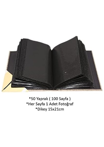 15X21CM 100 Fotoğraf Kapasiteli Lüks Çerçeveli Koton Fotoğraf Albümü fiyatları