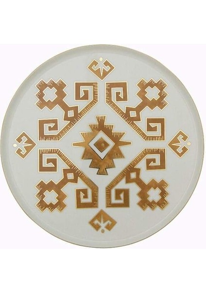 Arabesque Desen Düz Tabak 27CM