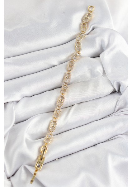 Pirinç Zirkon Taşlı Messika Model Gold Renk Vıp Seri Kadın Bileklik fiyatları