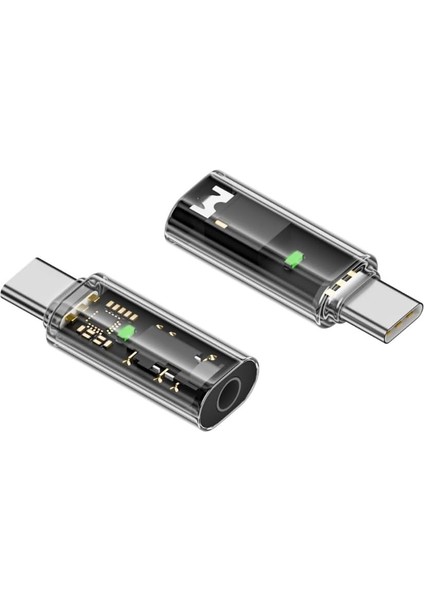 Type C To 3.5mm Dac Kulaklık Dönüştürücü 15 ve Type C Telefon ile Uyumlu Çevirici Otgax