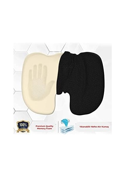 Ortopedik Oturma Visko Cocix Elastik Basur Oturma Simidi Yastığı Hemoroid Yastık,, Siyah, fiyatları