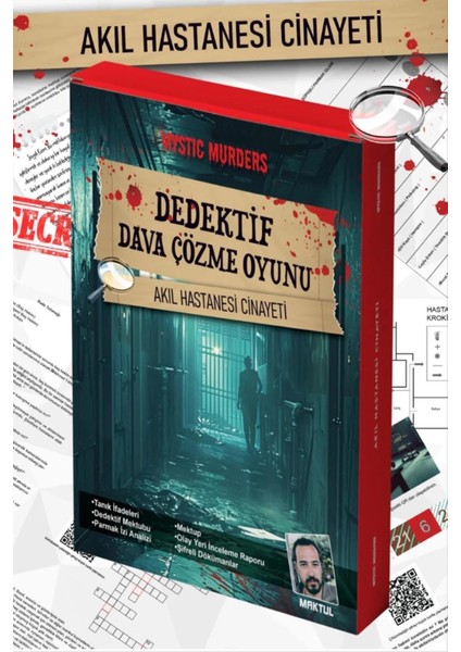 Akıl Hastanesi Cinayetleri Dedektif Dava Çözme Oyunu