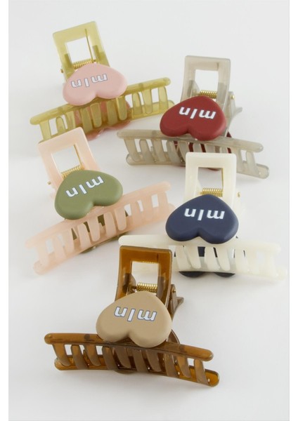 Kalp Renkli Mandal Toka 8 cm