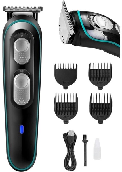 Erkek Bakım Seti, Profesyonel Tıraş Makinesi, Siyah, Çok Fonksiyonlu, Yüksek Kalite