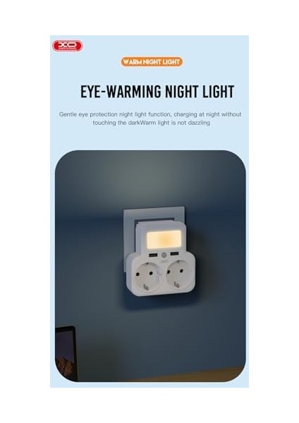 Is Beauty WL09 Akıllı Çoklu Duvar Prizi, 2 Ac + 2 USB Çıkışlı, Telefon Tutuculu,smart Gece Lambalı, 4000W Güç Kapasiteli, Eu, Priz Üstü Şarj, 750°C&APOS;YE Kadar Yangına Dayanıklı Malzeme, Beyaz modelleri