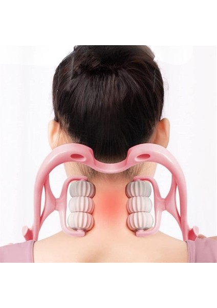Çok Fonksiyonlu Manuel Altı Tekerlekli Boyun Masaj Aleti (4172)