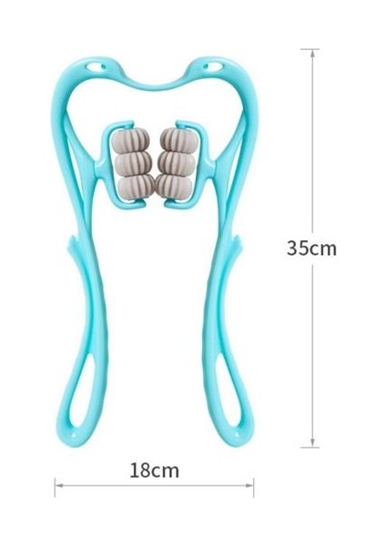 Çok Fonksiyonlu Manuel Altı Tekerlekli Boyun Masaj Aleti (4172) fırsatları