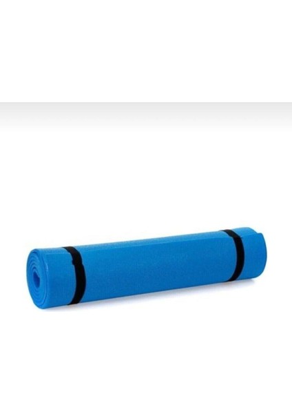 Mavi Pilates Matı - Pilates Minderi - Egzersiz Minderi - Yer Matı 150 cm x 50 cm 6,5 mm