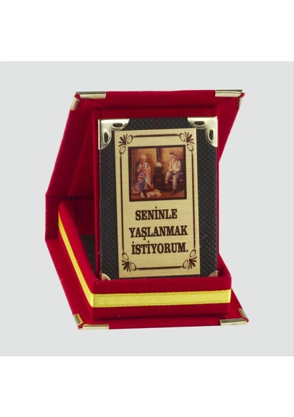 Seninle Yaşlanmak Istiyorum Plaketi (Sevgililer Günü Hediyesi)