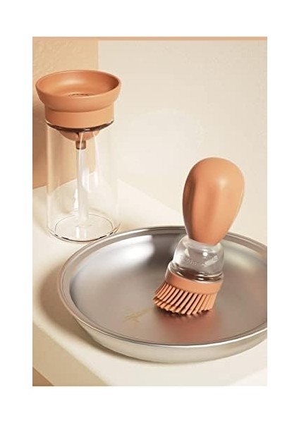 Cam Hazneli Şişe Silikon Yağ Sos Yumurta Fırçası Yağlama Fırçası modelleri