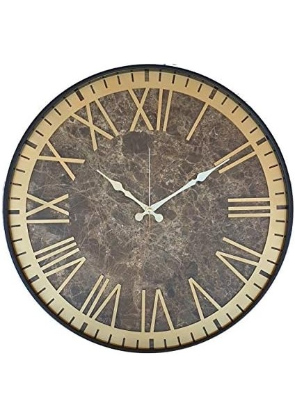 Metal Kasalı Mermer Desenli ( ) Renkli Duvar Saati fiyatları