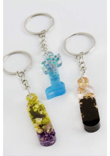 I Harfli Epoksi Anahtarlık