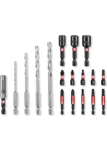 18-Parça Darbeye Dayanıklı Vidalama Uç Seti (25 Mm, 50 Mm, 60 mm Uç Tutucu, Lokma Anahtar, Metal Matkap Ucu, Saklama Kutusu Dahil) - 49108709 modelleri