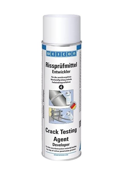 Çatlak Kontrol Spreyi Özel Geliştiricisi | 500 ml | Penetrant Yöntemi Ile Malzeme Testi