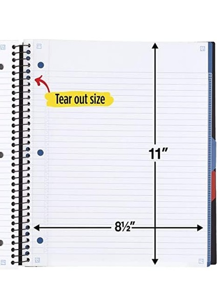 Star Advance Spiral Not Defteri + Eğitim Uygulaması, 3 Tema, Çizgili Kolej Kağıdı, 27,9 x 21,6 Cm, 150 Yaprak, Spiral Korumalı ve Ayırma Duvarlı, Siyah, 1 Adet (73132) modelleri