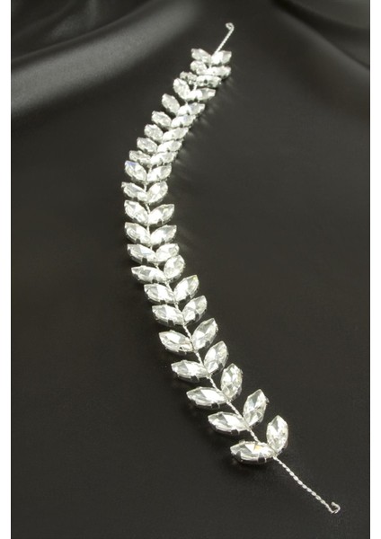 Yaprak Taşlı Saç Aksesuarı