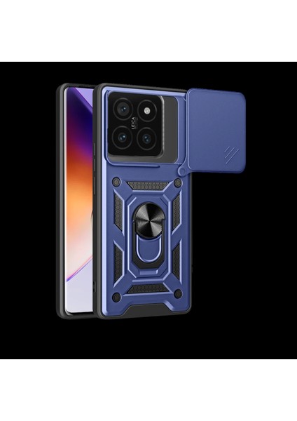 Xiaomi Mi 14T Pro Kılıf Pars Lens Yüzüklü Silikon