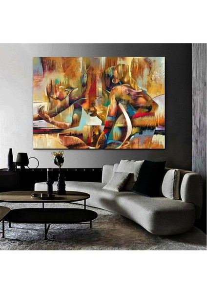 Kanvas Tablo Soyut Kadınlar Tablosu Dekoratif Kanvas Tablo 70 x 100