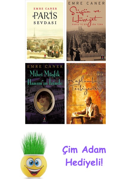 Emre Caner 4 Kitap Seti + Çim Adam Hediye