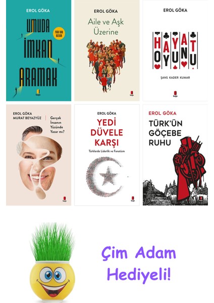 Erol Göka 6 Kitap Seti + Çim Adam Hediye