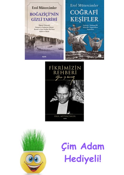Erol Mütercimler 3 Kitap Seti + Çim Adam Hediye