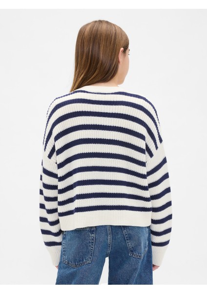 Kız Çocuk Beyaz Oversize Hırka fırsatları