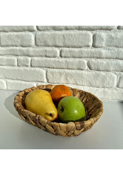 Doğal Hasır Su Sümbülü Mini Sepet Ekmeklik Meyvelik Çok Amaçlı Mutfak Banyo Düzenleyicisi 20*26 cm fiyatları