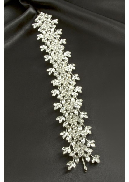 Çiçek Taşlı Saç Aksesuarı