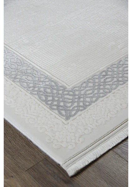 Mora Çerçeveli Krem Akrilik Makine Halısı fiyatları